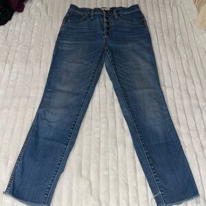 Madewell 10” High Rise Skinny Crop | Size 26